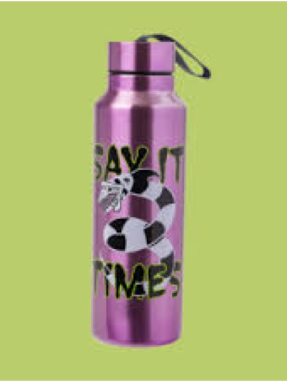 Beetlejuice metallic violet sand worm water bottle 🪲 🖤